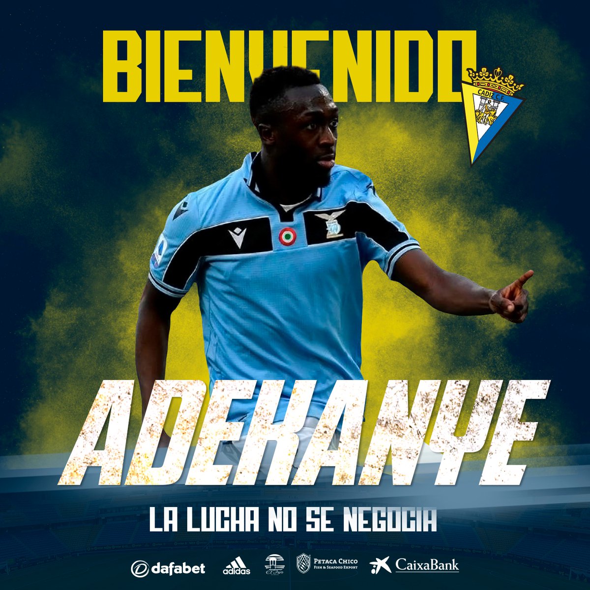  DONE DEAL  - October 5BOBBY ADEKANYE(Lazio to Cádiz )Age: 21Country: Netherlands  Position: WingerFee: LoanContract: Until 2021  #LLL