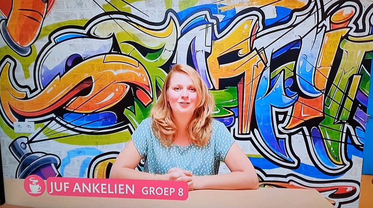 obs_Ridderspoor's tweet photo. Vandaag is de dag van de leraar!
Om dit te vieren, was juf Ankelien te zien bij het tv-programma 'Koffietijd'! https://t.co/YM3tUPO2Cp