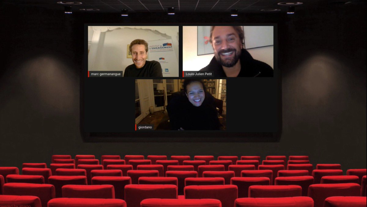 i_engagement's tweet photo. E-projection/Débat ce soir avec @LouisJulienP, réalisateur du film #LesInvisibles et @GiordanoIsabel, Présidente de @CinemaPourTous, animé par @germanangue 🎥🎙
Les lauréats de l’Institut de l’Engagement ont pu poser leurs questions après la projection.
#LiveIDE2020 https://t.co/UA6JSFRNI8
