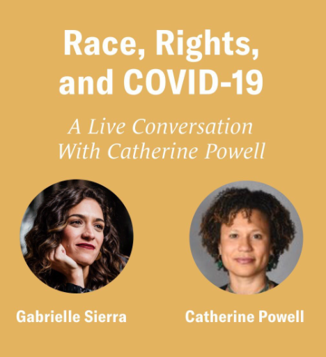 ProfCatherine's tweet photo. My first-ever Instagram Live: with @CFR_org
and @GabSierraWrites on "Race, Rights & COVID," contrasting Trump's Cadillac Care w/ the Color of Care #ColorOfCare #ColorOfCovid #GenderOfCovid #BLM (skip thru first 2:15 mins): https://t.co/G1kLIPfwaW https://t.co/tzKIapV3J0