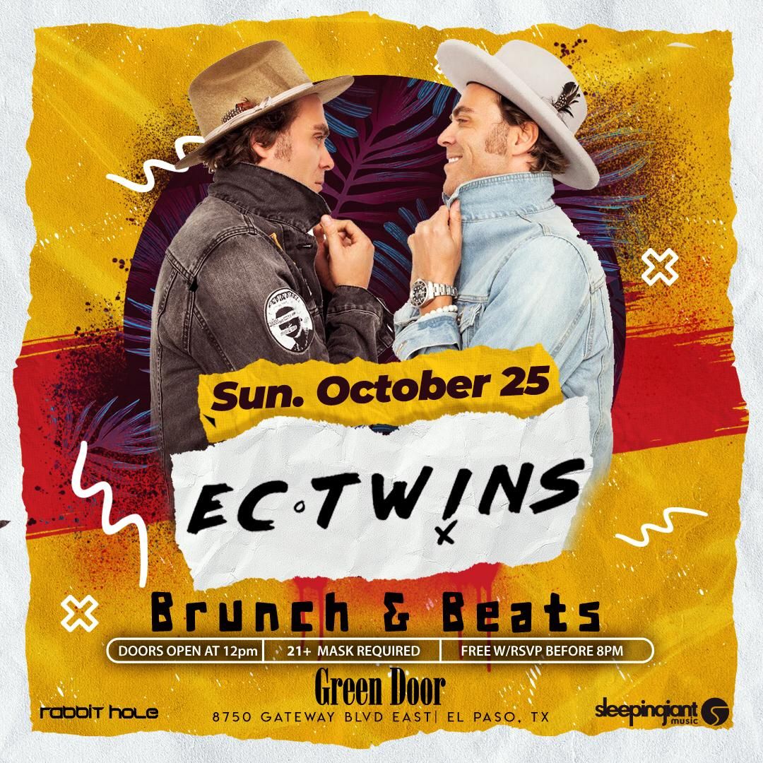 Brunch Vibes with El Paso favorites EC TWINS!!

Free w/RSVP before 8PM

Brunch/Dining experience safety and health guidelines will be implemented, see event for more details.

Contact us for any questions