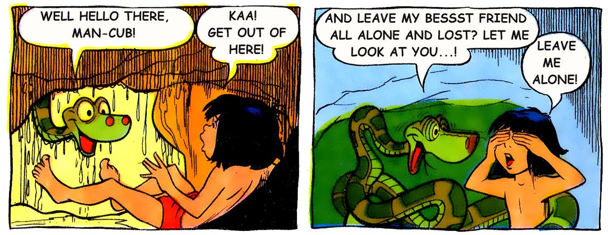 Jannilove3's tweet photo. Jussst a little visit, man-cub... #thejunglebook #kaathepython https://t.co/vmmz3eGJhF