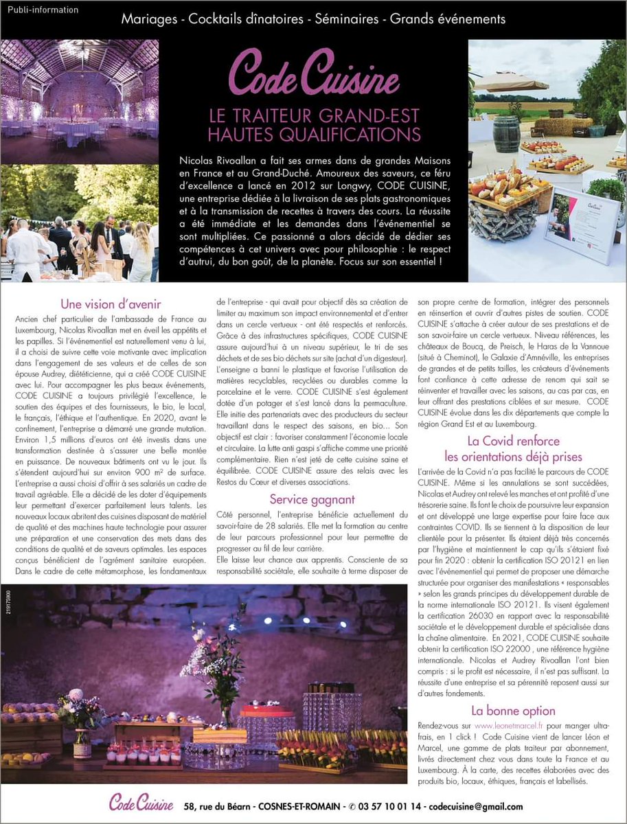 nrivoallan's tweet image. Decouvrez notre vision de l&apos;avenir.

#codecuisine #traiteur #francerelance #grandest #lorraine #lorrainenotresignature #economie #franceinfo #iso  #france3 #rse #valeur  #francebleu #ambitions