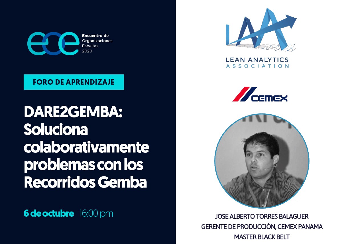 Mañana a partir de las 4pm hora Monterrey estaré compartiendo mis conocimientos sobre GEMBA WALK en el EOE2020 (Encuentro de Organizaciones Esbeltas) este año emitido por Zoom, regístrate (blog.ccmty.com/eoe)! junto con <a href="/myrfloresLAA/">Myrna Flores</a> y el equipo de <a href="/Lean_LAA/">Lean Analytics (LAA)</a>