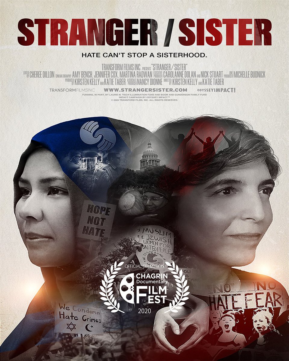stranger_sister's tweet photo. We’re thrilled to announce our film festival premiere at @ChagrinDocFest! #odysseyimpact #socialjustice #CDFF2020 #HATECANTSTOPASISTERHOOD https://t.co/CW8coAVzib