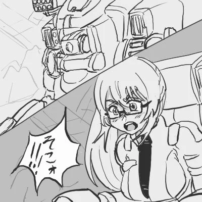 ロボアニメっぽいの2つ
#すずあーと 