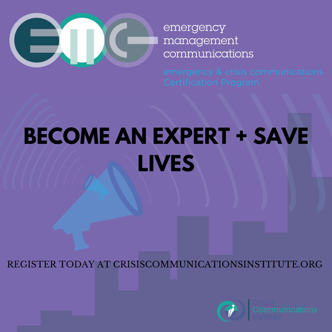 crisiscommsinst's tweet photo. With unlimited support from our team and 24/7 access to all courses, you can become a confident leader within the Emergency Management Communications industry. ⁣
⁣
Visit https://t.co/0dG95QeUhr to learn more &amp; register today! https://t.co/9kOiEabFm0