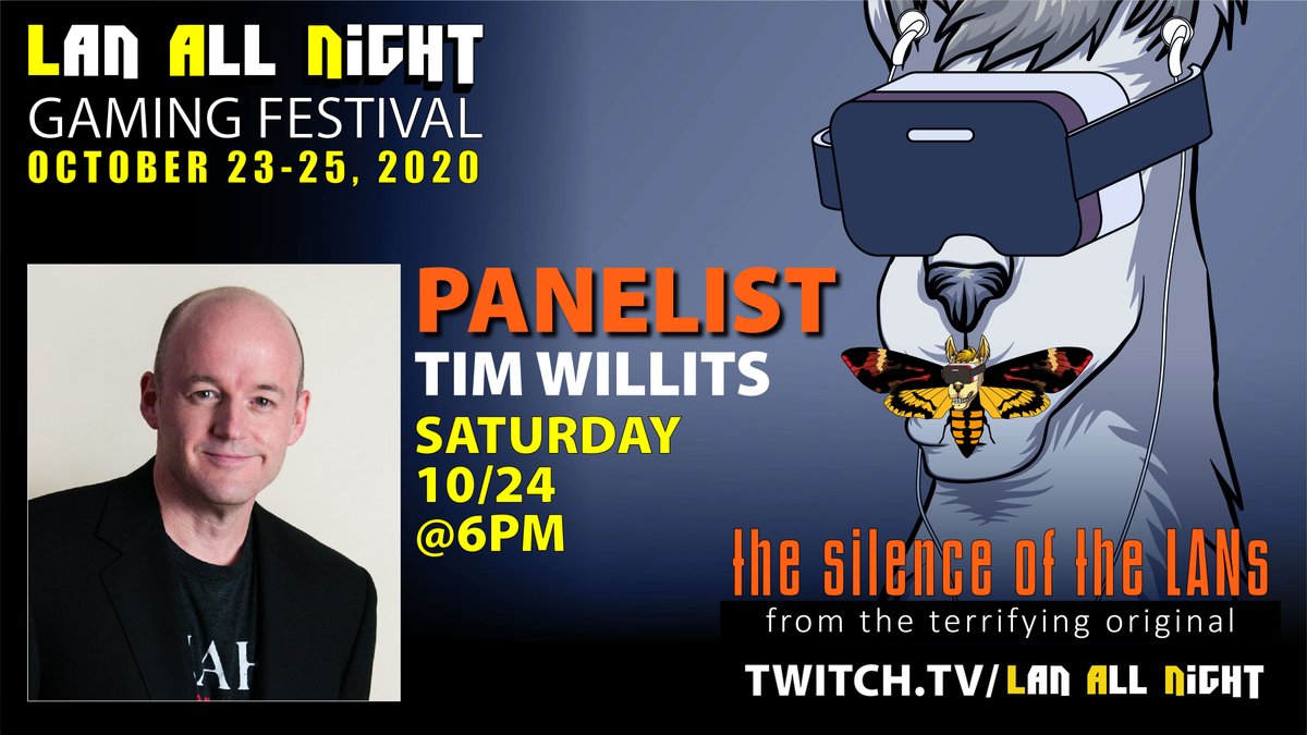 LANallNight's tweet photo. We're happy to announce Tim Willits will joining us as a panelist for our in-person/online charity LAN party October 24 at 6pm! 

In-person and online tickets are still on sale >> https://t.co/sT5mtRnYAi

#lanallnight #lanfest #quakecon #qnewsnetwork @TimWillits https://t.co/AUj608KqR7