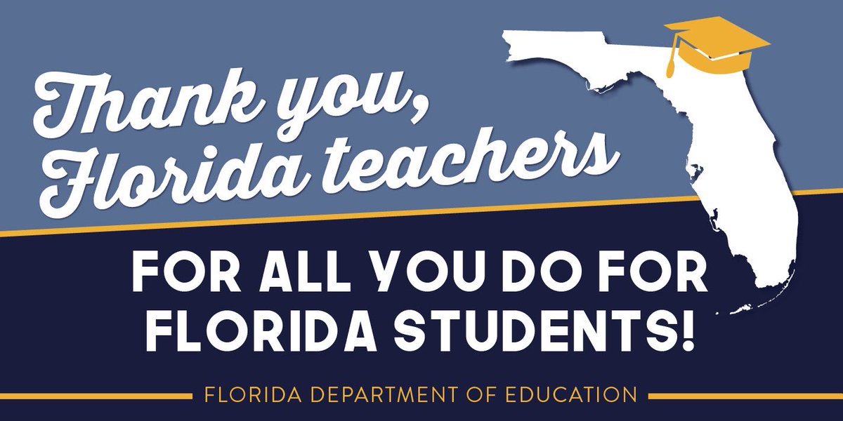 EducationFL's tweet photo. It’s #WorldTeacherDay! Today and every day, we’re working hard to elevate and celebrate Florida’s teachers! Thank YOU for everything you do for Florida students! https://t.co/OGVs07EjGE