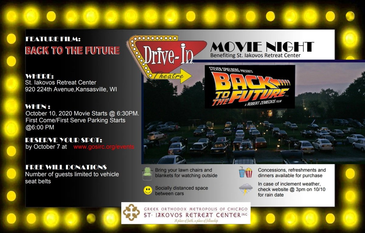 GoSIRC's tweet image. Everyone is welcome to join us for dinner and a Drive-In Movie THIS SATURDAY!!! Reserve your spot at gosirc.org/events. #GoSIRC
