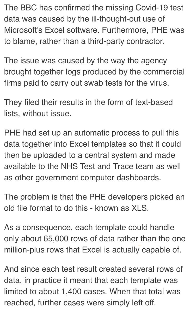 The BBC has now published details on how the Excel screwup happened:  https://www.bbc.co.uk/news/uk-54422505