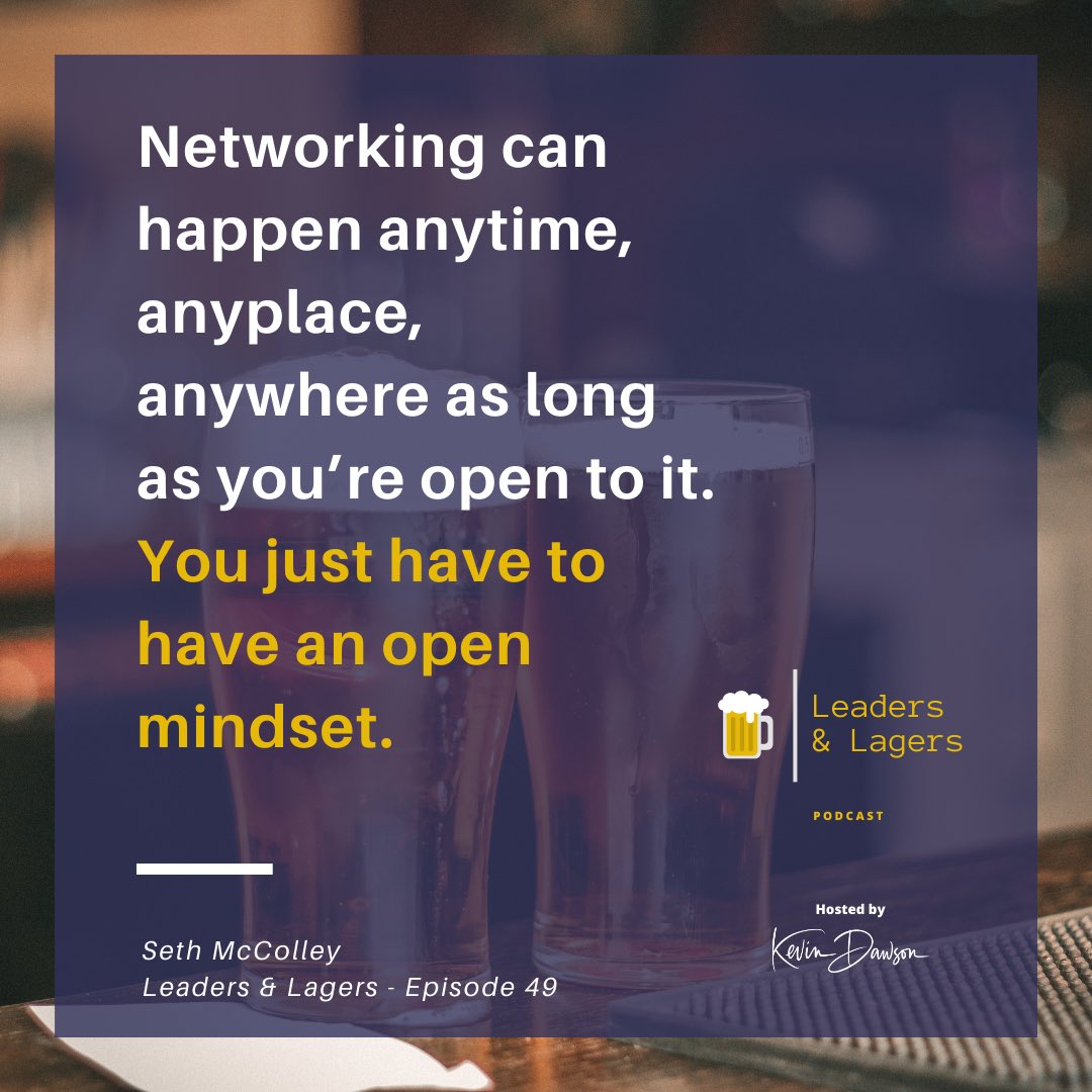 leaderslagers's tweet photo. “Networking can happen anytime, anyplace, anywhere as long as you’re open to it. You just have to have an open mindset.” - @TexasTwittHR
Listen to our latest conversation with Seth. Find your platform here: https://t.co/HRWwJN8sRv
#leadersandlagers #podcast https://t.co/dNpnUXhB8F