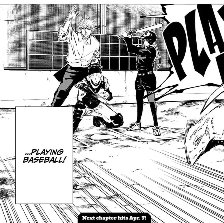 gojou's never there when it comes to crucial battles but then they're playing baseball and suddenly he's front and center it baffles me