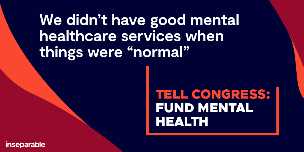 IAmInseparable's tweet image. 📞 Here's one thing you can do right now to support mental health: 

Give your representative a call and tell them to #fundmentalhealth with the next stimulus package. #HeroesAct #WeAreInseparable
