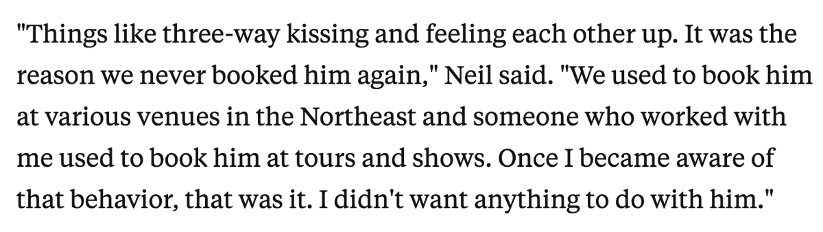 Zach Neil, a former Warped Tour manager who used to be a part of the team that booked Jeffree on tours, told me that he thinks the music industry really severed ties with J* because of how he treated underage fans. Britain had only just turned 18 when he says Jeffree groped him.