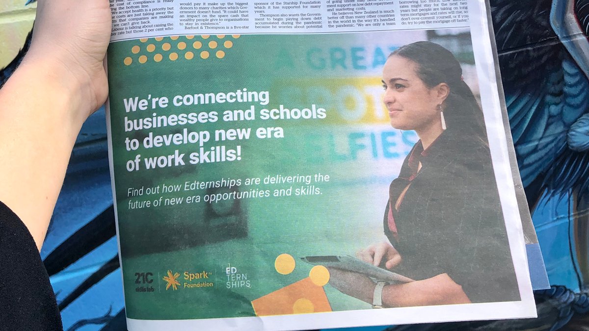 Spotted in <a href="/nzherald/">nzherald</a>'s Mood of the Boardroom supplement last week. 👀 Who's applied for our School to Skies Edternship with <a href="/NZAirForce/">Royal NZ Air Force</a>? Registrations close Oct 30th: bit.ly/school2skies_tw 
#edternships #schooltoskiesedternship #moodoftheboardroom