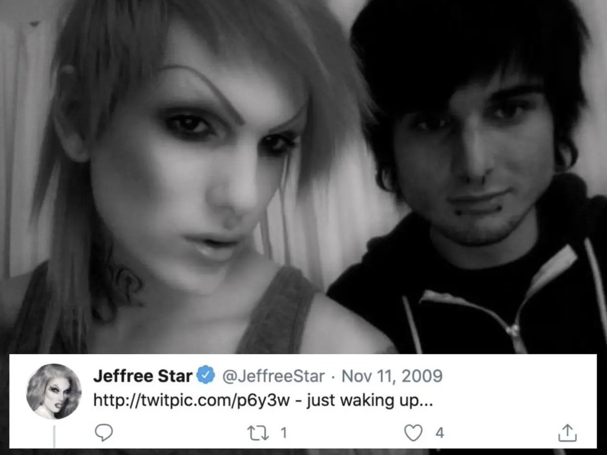 He ALSO tweeted this picture of him and Gage. Before being contacted by Jeffree's lawyers, Gage told me that Jeffree gave him two Ambien pills that night, then performed non-consensual oral sex on him.