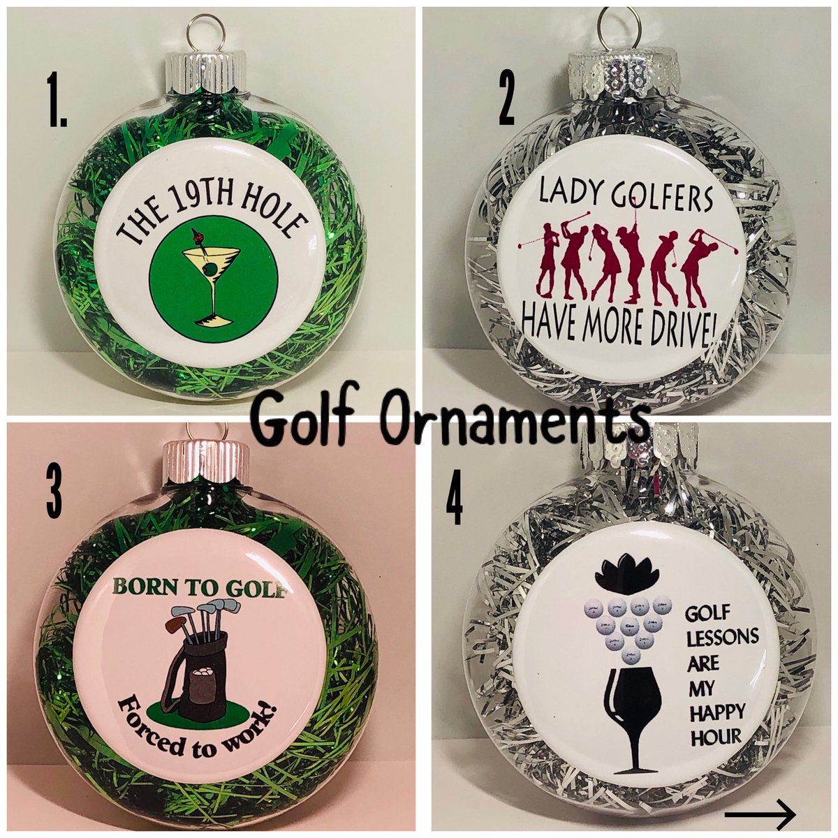 Excited to share this item from my #etsy shop: Golf Ornament, Golfer's Holiday ornament, Golf Christmas Ornament #golfornament #giftforgolfer etsy.me/30ALNjc