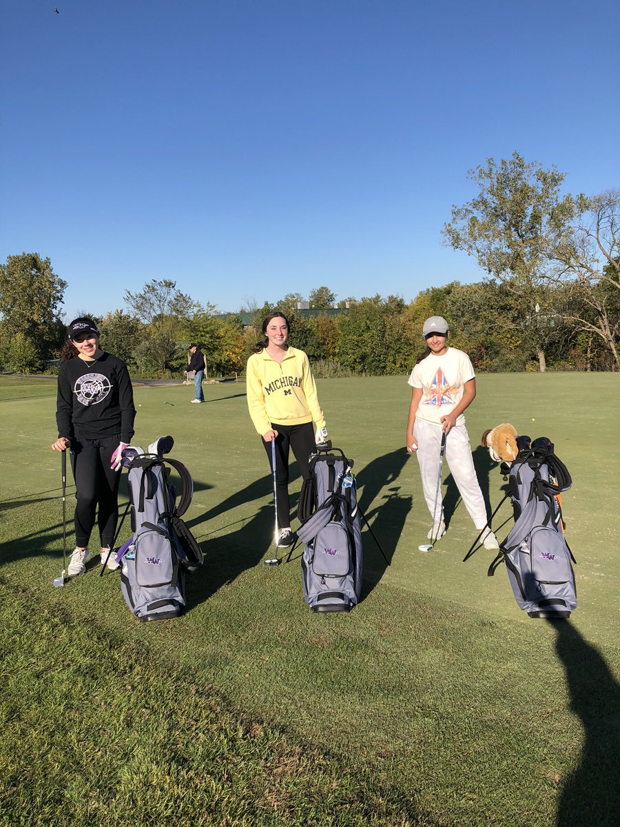 Woodhavengolf's tweet photo. Good luck to Ella, Abi and Emily as they head to D1 Regionals tomorrow!                                   Go Warriors! https://t.co/1FxzwO8XM0