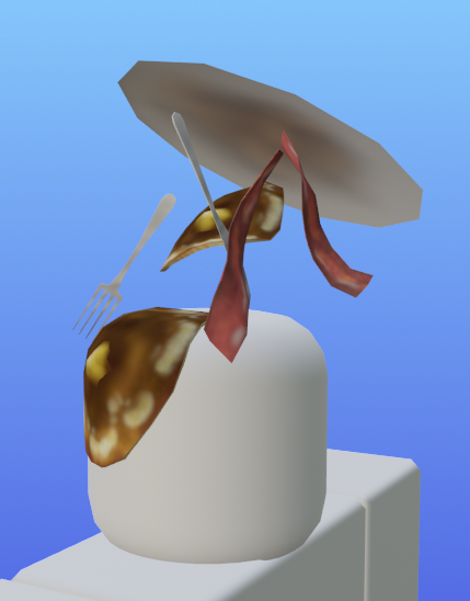 ablimity_'s tweet photo. My eighty-sixth creation for UGC!

Breakfast Disaster

#Roblox #RobloxDev #RobloxUGC https://t.co/Z1wNKaYEXP