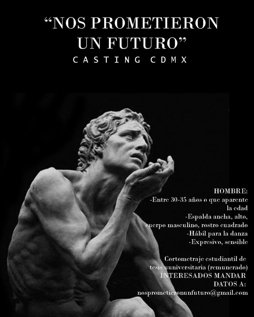 amira_1306's tweet photo. ¡Casting Virtual para Corto de Tesis Estudiantil!
TRABAJO REMUNERADO
Interesados enviar C.V./ book/fotografías /reel a nosprometieronunfuturo@gmail.com
¡Gracias! #castingCDMX https://t.co/E8CX9t4YgF