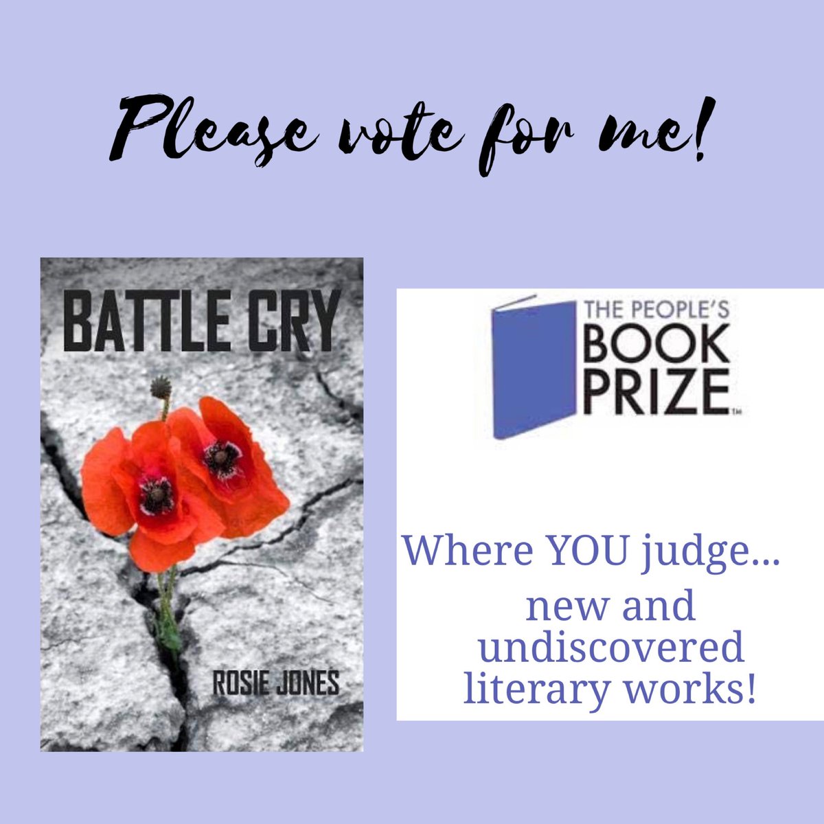 ⭐️ Exciting news! ⭐️ Battle Cry has been chosen as a winter finalist in the People’s Book Prize competition! It would mean the world to me if you could vote for it. All you need to do is fill in a very short form here: peoplesbookprize.com/winter-2020/ba… Thank you as always for your support!