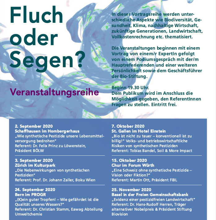 Future3de's tweet photo. Synthetische Pestizide – Fluch oder Segen?
Am 7. Oktober um 19h30 organisiert die #BioStiftung eine Podiumsdiskussion im St. Galler @einstein_sg.
Mit Tobias Bandel, Soil &amp; More Impacts, Urs Brändli, Bio Suisse und Mathias Forster, Bio-Stiftung Schweiz
https://t.co/2X1cFoWx4W https://t.co/LLLkpNqVWT