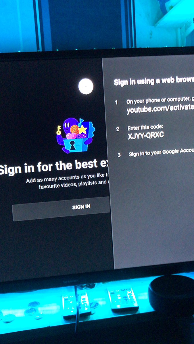 BellJordash's tweet photo. @YouTube it won’t let me sign in to YouTube I’m on a Xbox one s https://t.co/IVNauRtTQi