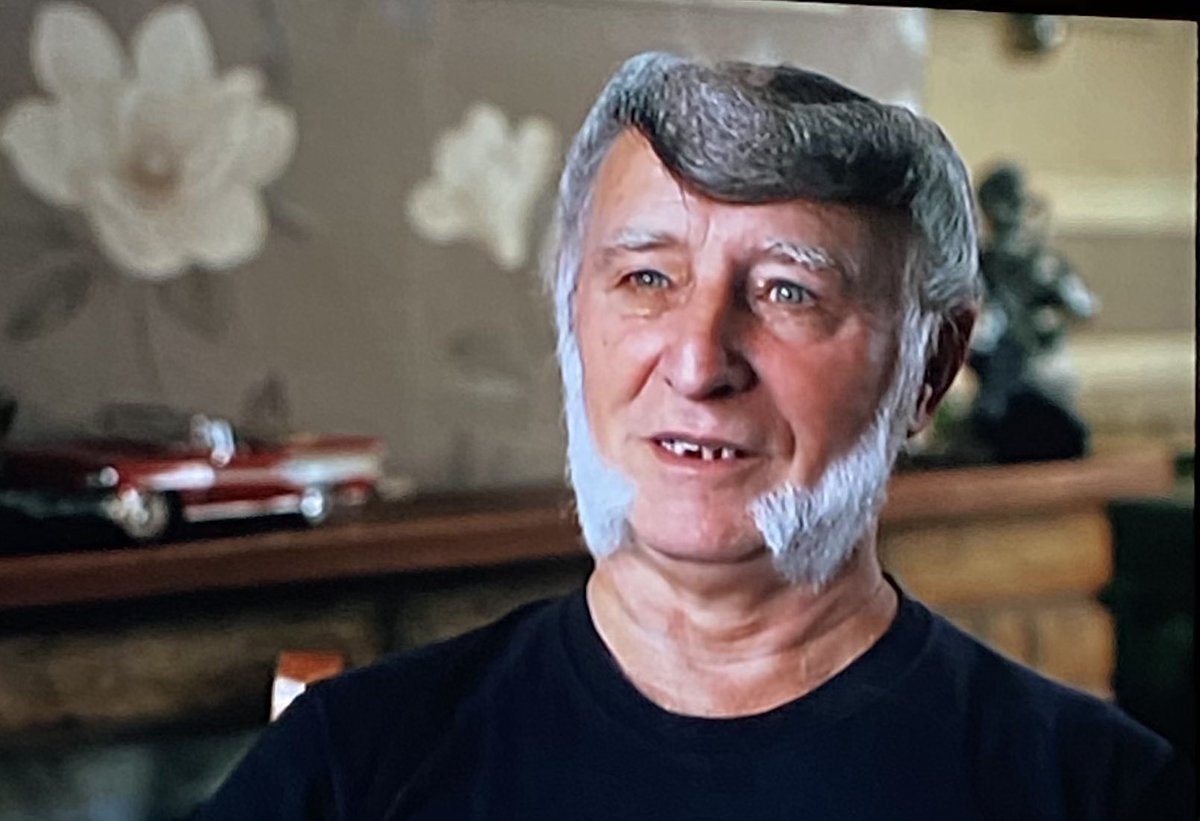 Clive Hodgson, former Raleigh bikes worker and owner of the most complicated haircut in Nottingham. #BBCFour