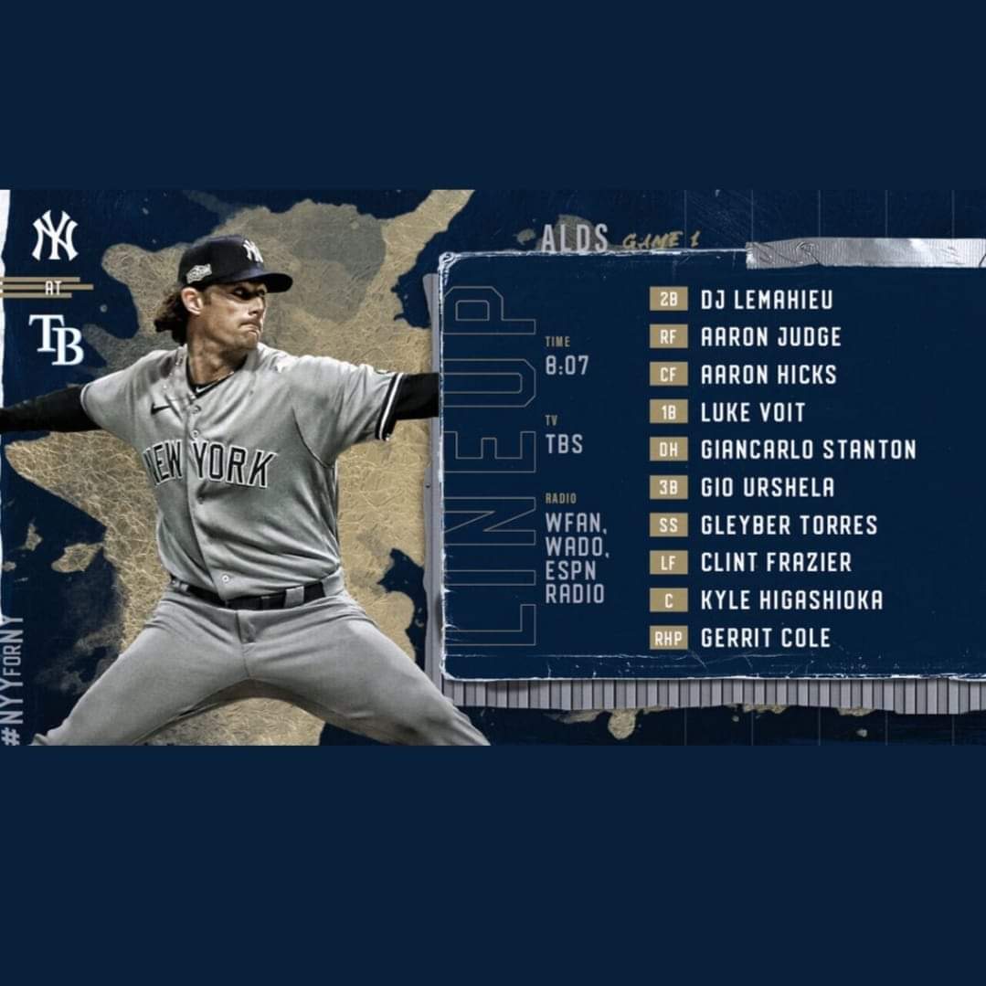 nyyankeechick's tweet photo. It's almost that time! Let's goooooo Yankees! Beat those Rays down! #ALDS #YankeesVsRays #FuckTheRays #NYY #YankeesRule https://t.co/4ij2BRkhUL