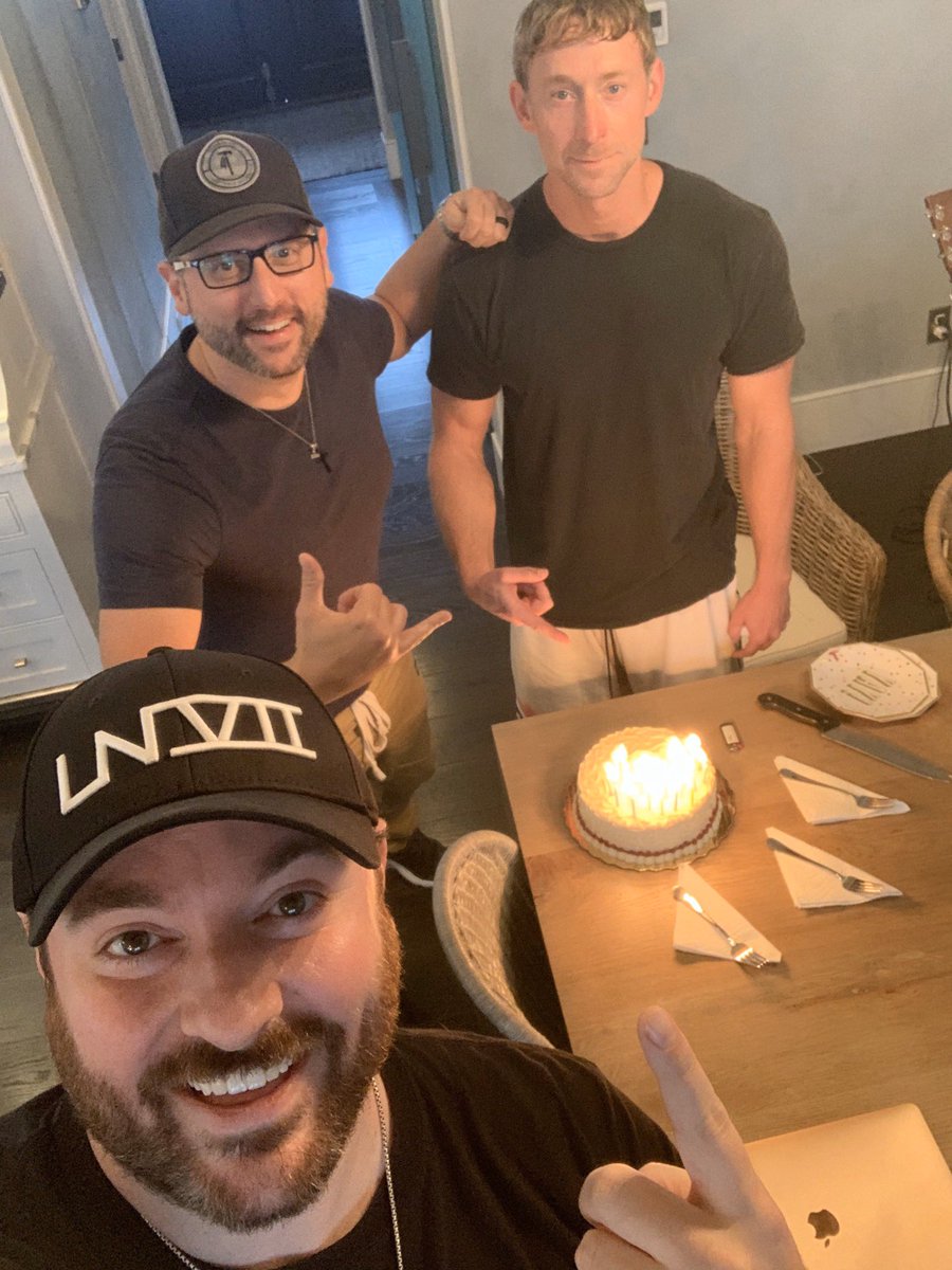 Writing some songs with Ashley Gorley and <a href="/destefanomusic/">ChrisDeStefano</a> for a few days, and also celebrating CD’s bday (belatedly)! #cheers