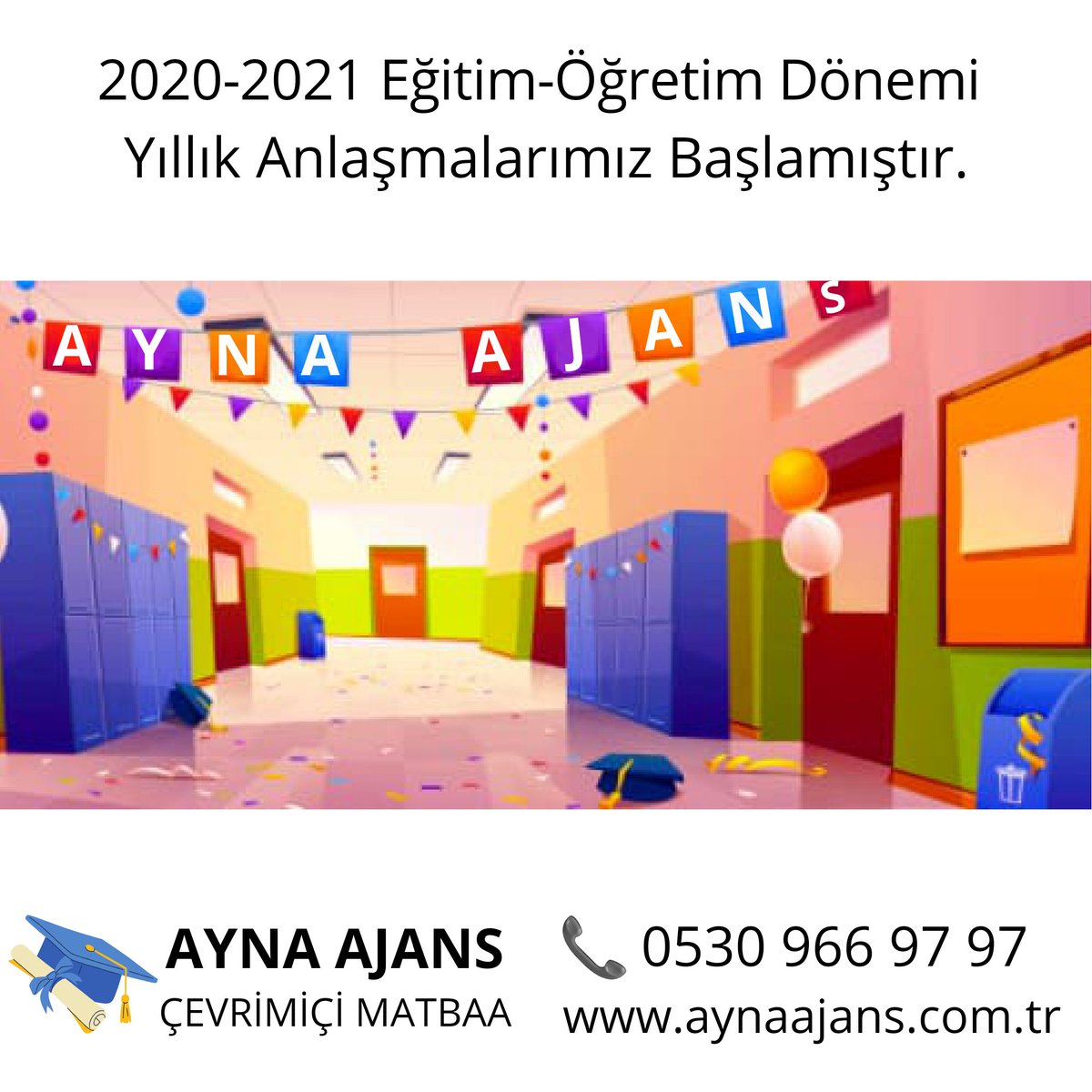 aynaajans's tweet photo. 2020-2021 Eğitim Öğretim Dönemi Yıllık Anlaşmalarımız Başlamıştır.
En güzel, en özel ve en kaliteli yıllıklar için Ayna Ajans’la iletişime geçiniz. 

💻 https://t.co/f3kg0kFl5z
☎️ 444 29 62
☎️ 0530 966 97 97 https://t.co/NFU9He0cWp