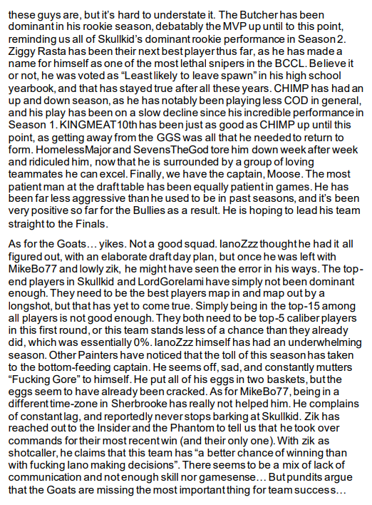 BCCLinsider's tweet photo. BCCL S3 Playoff Preview - Part I

@bengodfrey27 @Leprev @Matt_Patulli @LouisKaffet @JustTodi @Twatt1993 @rygore4 @Lemaniac91 @brewwithlew @ryanhandfield @WhosParnell @justinromeo @Dand37 @Shickshack @LemayAlex @boriero84 @BradyJonesRadio https://t.co/kHqA38SggV