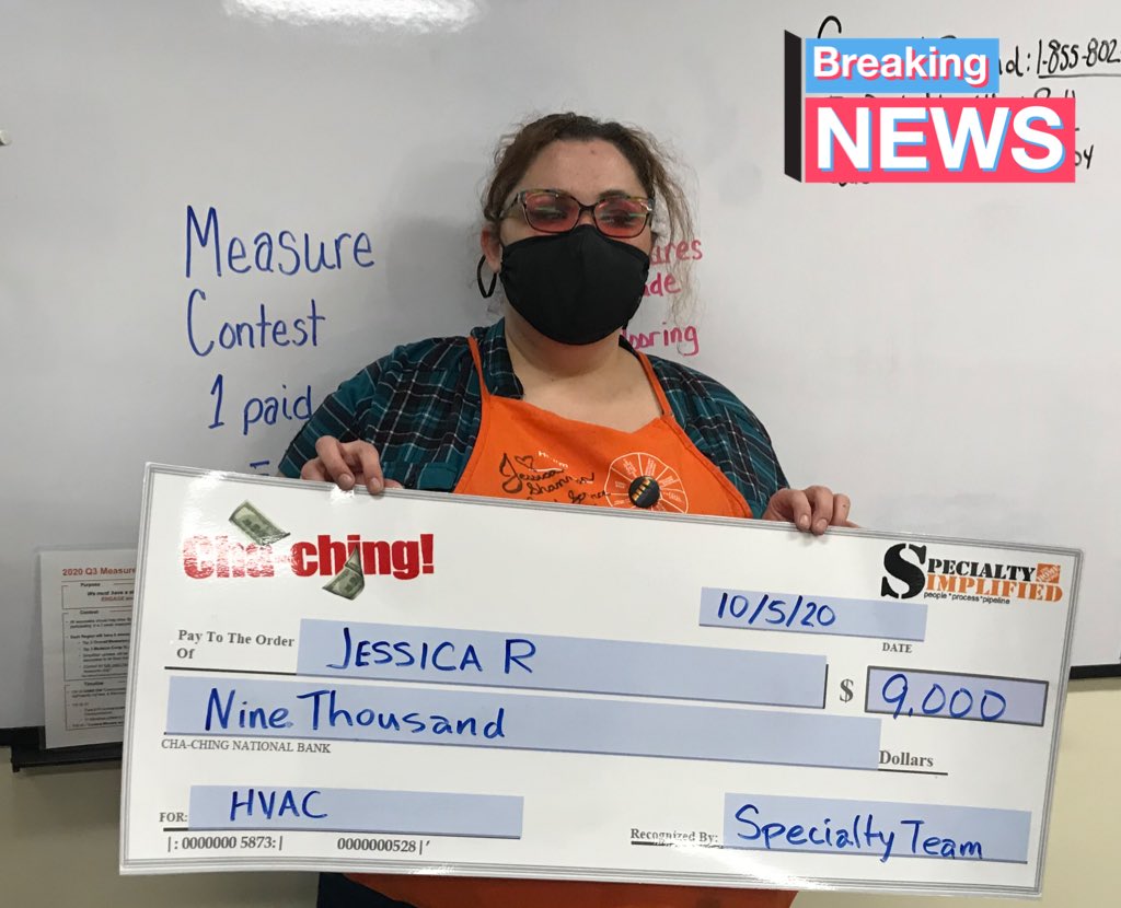 Jessica sets up the lead and Will Fixit closes the sale!!! Great teamwork starts the week off right with a $9,000 HVAC sale.