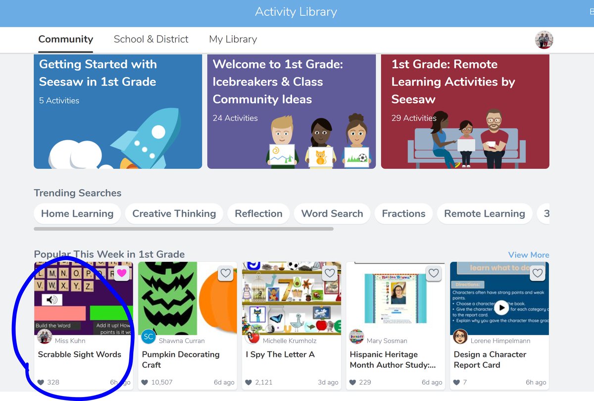 Hopped on @Seesaw to do some work this evening and my activity is the first thing being featured for all the Seesaw worldwide community!! So excited!!! #LevelUp #Blessed #ThankYouSeesaw #SeesawAmbassador