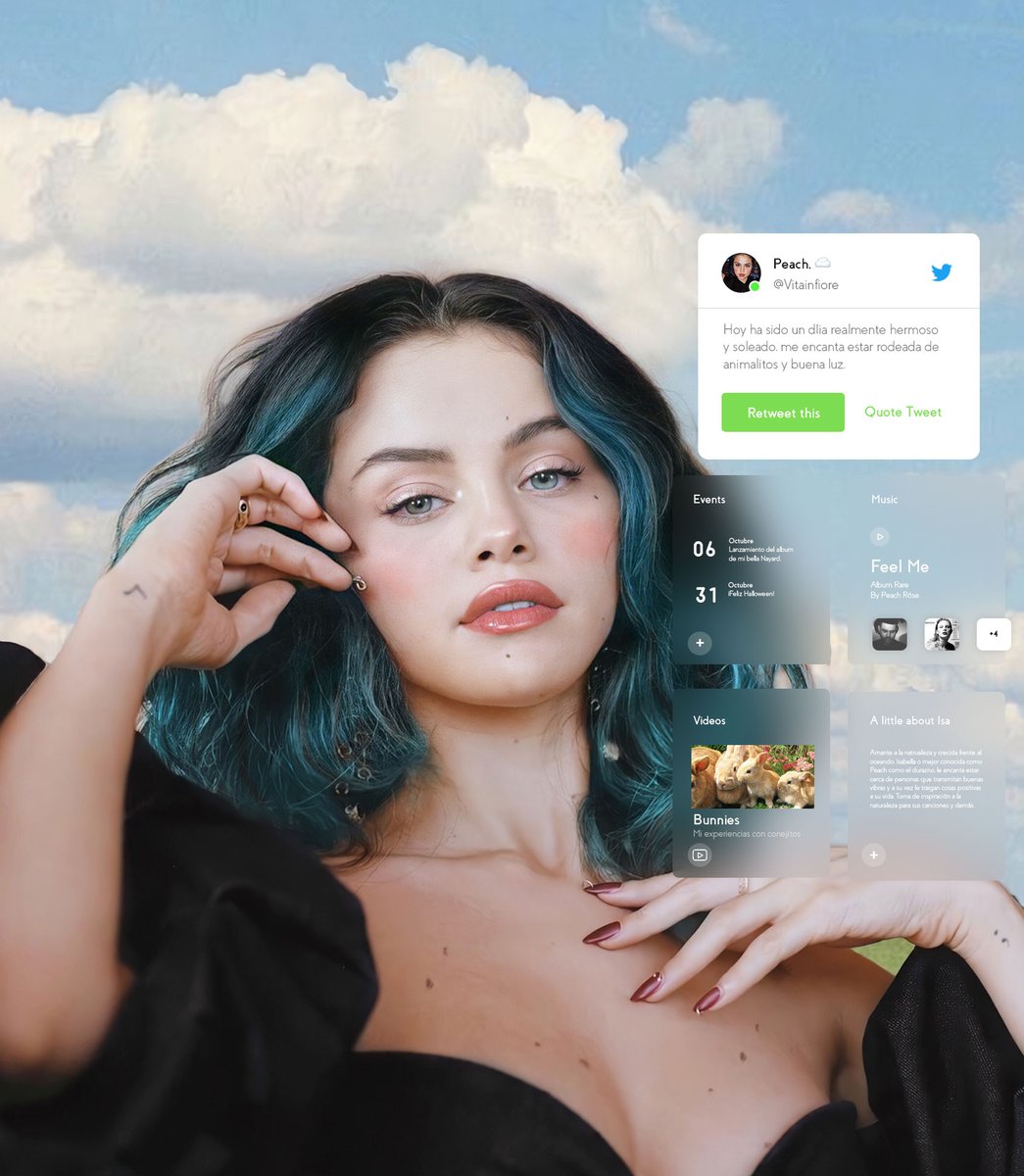 ⠀⠀⠀⠀⠀⠀⠀⠀⠀⠀⠀⠀ ⠀⠀☁️
⠀⠀⠀⠀⠀⠀⠀© 𝖵𝗂𝗍𝖺𝗂𝗇𝗳𝗶𝗼𝗿𝗲 — vía blogs.
⠀⠀⠀⠀⠀⠀⠀⠀⠀⠀⠀⠀‹ . . . 𝗮𝗹𝗹𝗎𝗋𝖾. ›

Hoy tuve el placer de posar al aire libre para la revista Allure una revista de belleza donde mostré todo un maquillaje hecho con mi marca Rare.