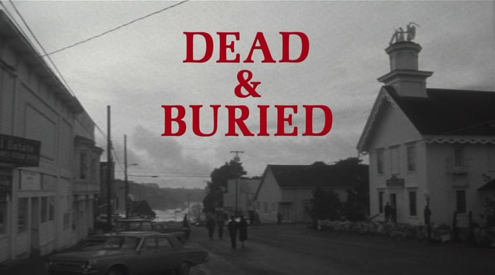 First on the list: Dead and Buried (1981). A movie about a small coastal town where visitors turn up dead but not necessarily buried. This small film has some real dread and unique ambiance, sets, and clever ideas. Plus it inspired an Alien Sex Fiend song: 