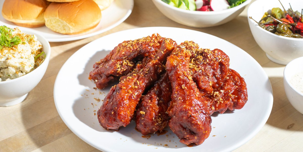 want to learn to make our korean fried chicken at home? we still have a few spots left for thursday's online cooking class: bit.ly/3jCGHuf