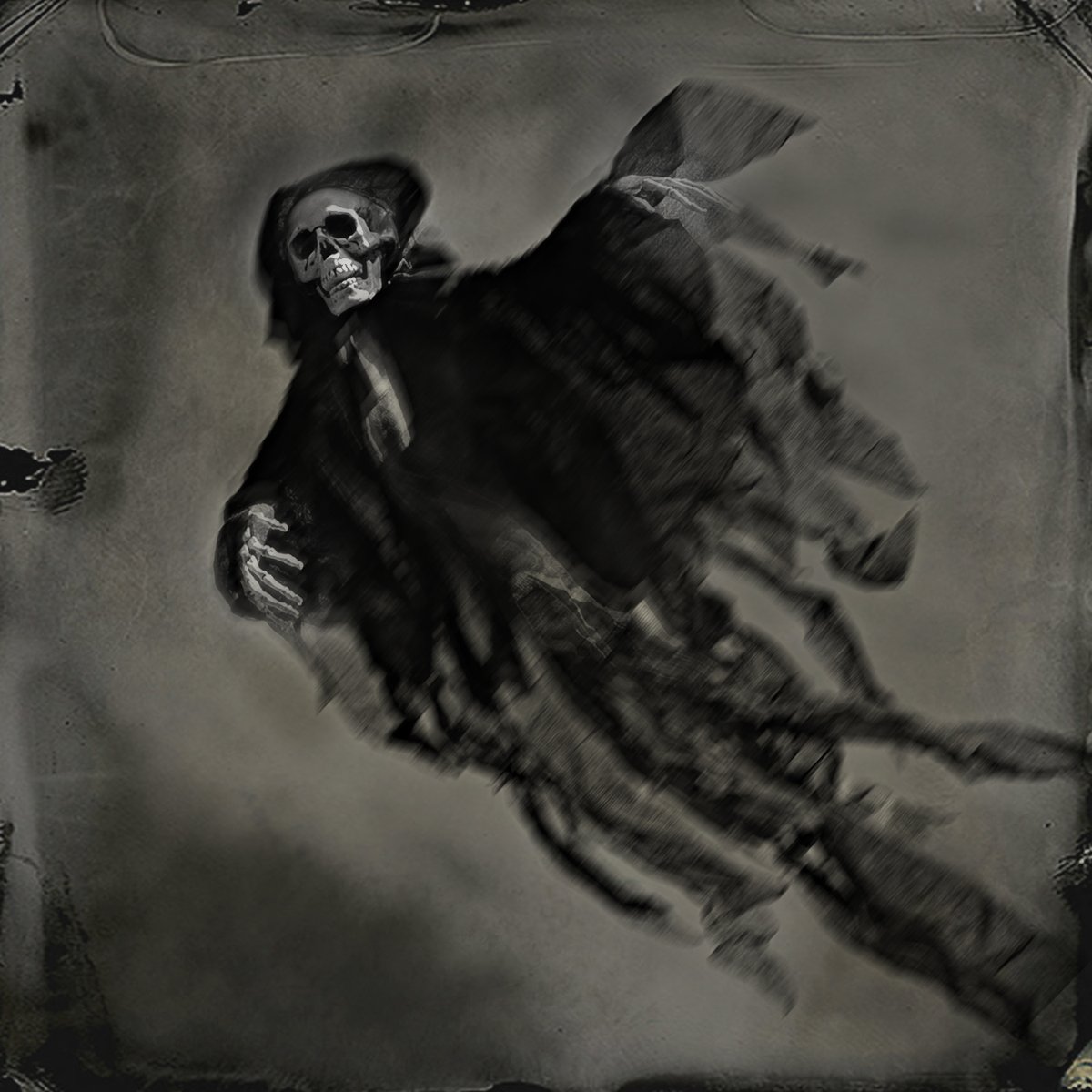 JeffWBurger's tweet photo. Anti-dementor incantation — "Expecto Patronum!" #dementors #incantations #PatronusCharm #ExpectoPatronum #Halloween2020 #spells #darktimes #Hipstamatic #iPhone11ProMax #tintype #JeffBurger #ghosts #spooky #fright #evil https://t.co/xqeddpF3e8