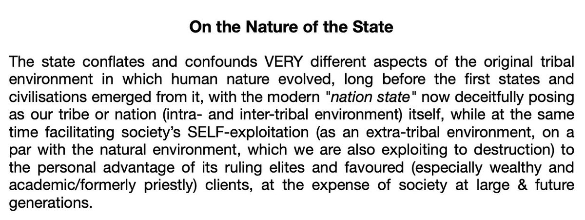 It has to do with civilisation perverting & corrupting human nature, which evolved to serve human survival in a very different, natural, environment.Human society itself has become part of the environment we exploit. That's the perversion that's leading to our self-destruction.