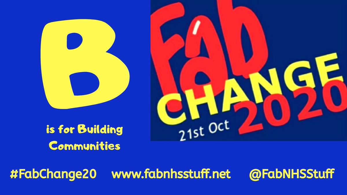  #FabChange20 is all about sharing learning and building our learning communities so that we learn from each other & don't reinvent the wheel