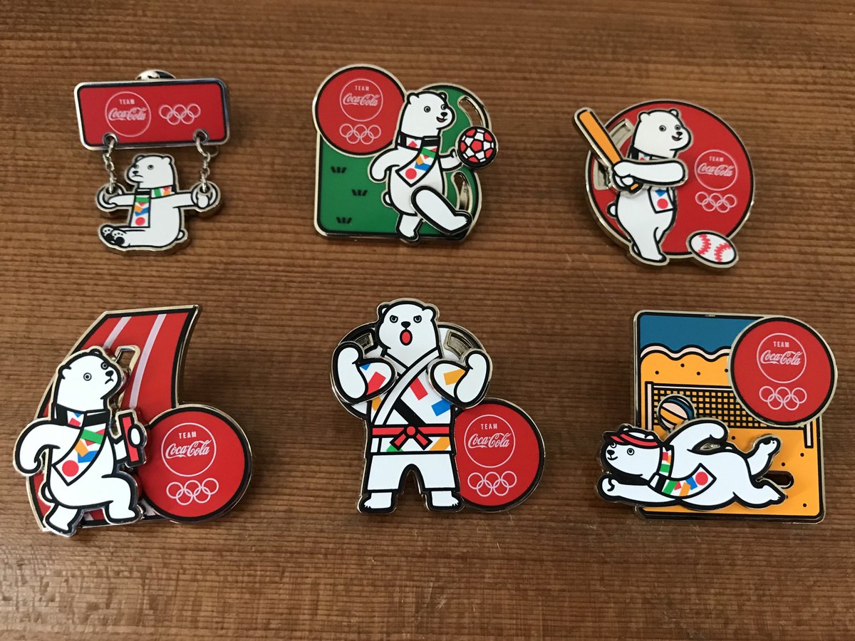 コカコーラ ポーラーベア ピンバッチ