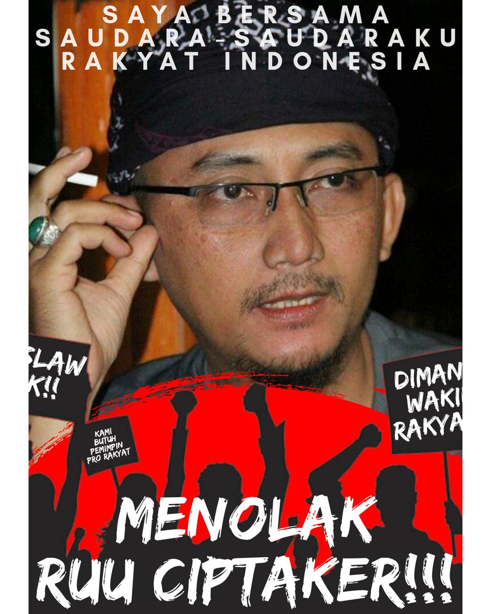 RUU Ciptaker itu isi nya bukan hanya tentang buruh, tapi banyak hal.

Jadi buat saudara-saudara yang selama ini tidak ambil pusing karena merasa bukan seorang buruh, coba baca isi RUU nya.

Ini tentang kita semua!
Tentang bangsa Indonesia
#TolakOmnibuslaw