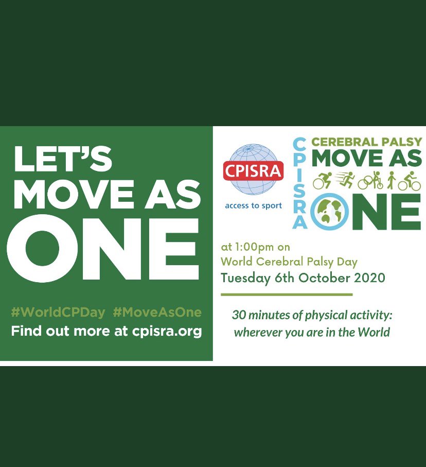 stepupformarie's tweet image. Today is World Cerebral Palsy Day!
Support us by wearing green...

OR

At 1pm get active for 30 minutes of physical activity....use the ##

#WorldCPDay #CPMoveAsOne #CPMakeYourMark #Gogreen4CP @WorldCPDay 

join in...let's do our bit to raise awareness
 💚💚💚💚💚💚💚💚💚💚💚💚💚
