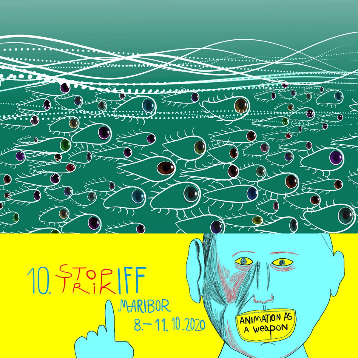 Films2Festivals's tweet photo. #Avestruz de A. Ravazzola participa en la Competencia Internacional y #VeoVeo de la @RAMAanimadas participa en la sección Animation As A Weapon de 10° #StopTrik Int Film Fest of Stop Motion Animation q se desarrolla en Máribor 8-11/10 y en Łódź 6-8/11
https://t.co/SVzHlaM1xc https://t.co/53FHQCMoif