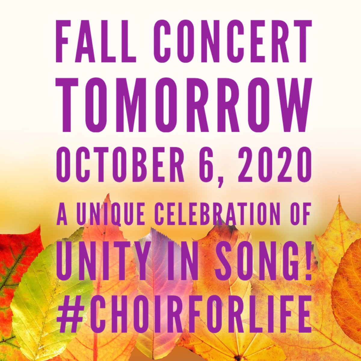 So excited about this one-of-a-kind  opportunity to make music together!!! 💜 At home fam, make sure to meet us live tomorrow even if you are asynchronous! Can’t wait! #choirforlife