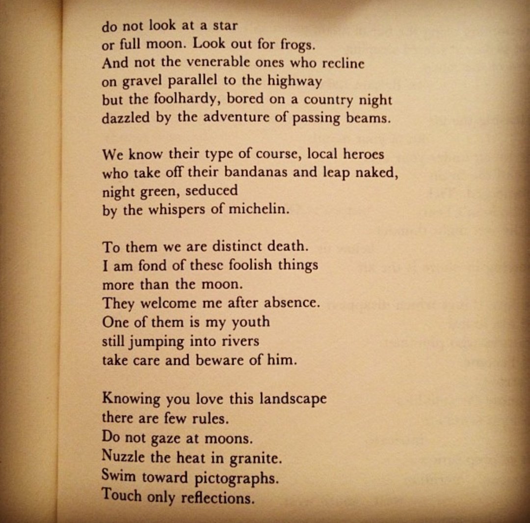 44. 'When you drive the Queensborough roads at Midnight' by Michael Ondaatje