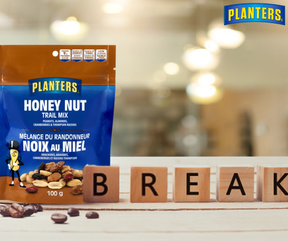 planterscanada's tweet photo. Break time is Planters time. What #PlantersSnack will you enjoy on your break today?
#MondayMotivational #PlantersNuts #PlantersCanada https://t.co/3iPmrE3i7v