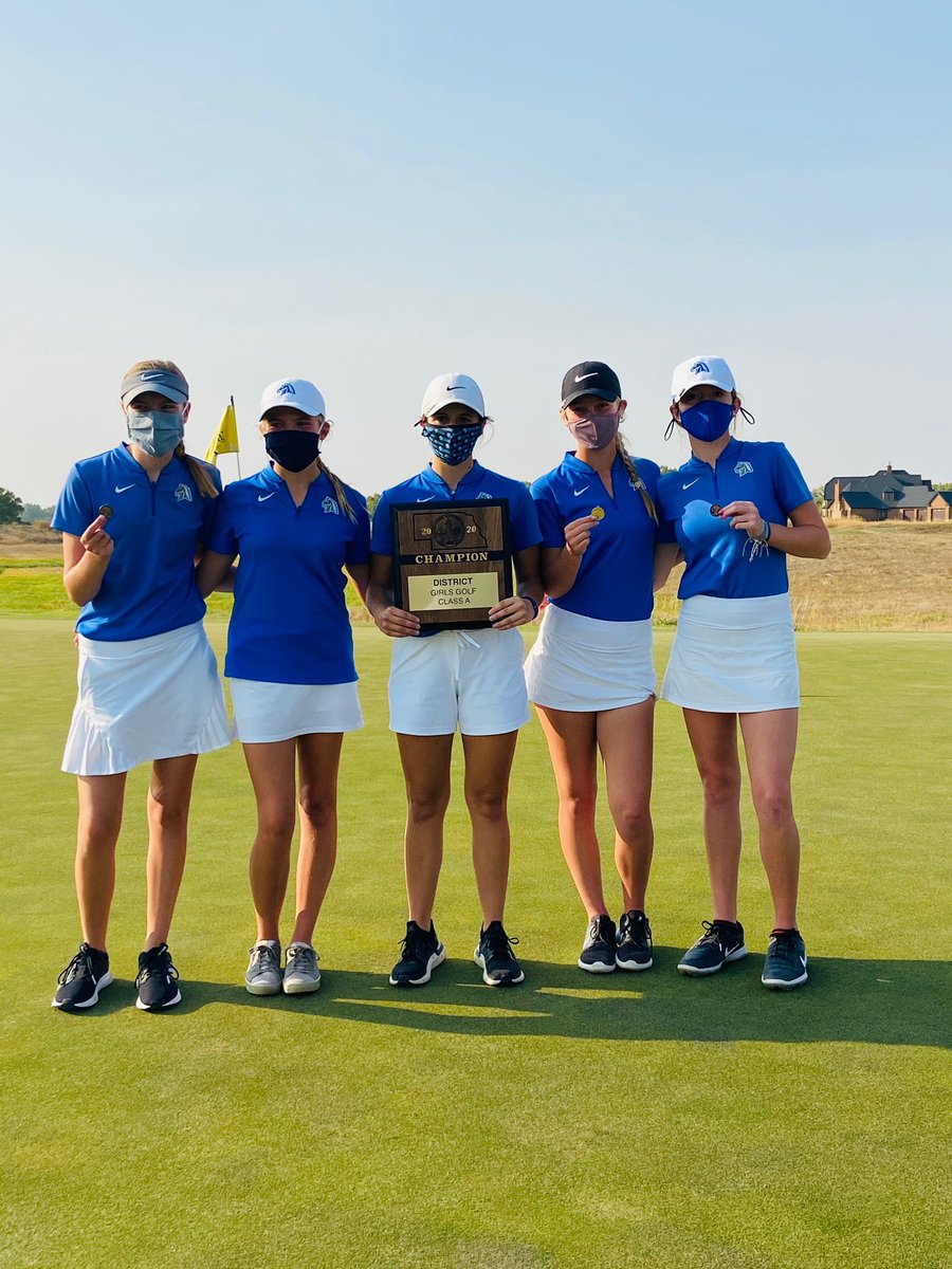 1st place at District A-2 today!  4 in the Top 10 led by district champion <a href="/katierugeee/">Katie Ruge</a> Very proud of all of these girls!!  <a href="/IzabellaPesicka/">Izabella pesicka</a> <a href="/erikaheadlee/">erika headlee</a> <a href="/malaineywiems/">Malainey Wiemers</a> <a href="/CaliWisdom16/">Cali Wisdom</a>    On to <a href="/NorfolkCClub/">Norfolk Country Club</a> <a href="/MNHSActivities/">MNHS Activities</a> <a href="/MillardNorthHS/">Millard North HS</a> <a href="/MillardNorthMBC/">Mustang Booster Club</a>