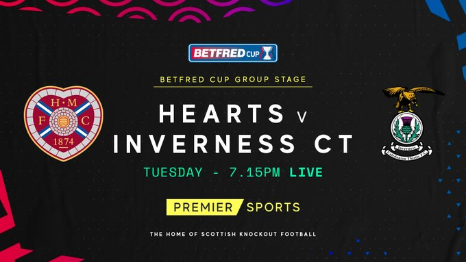 Also in Group A is Hearts vs Inverness CT, in an all-Championship clash. This game is not available on PPV in the UK and Ireland as it's live on Premier Sports 1. You can subscribe at  http://PremierSports.com  for £9.99 a month.